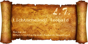Lichtscheindl Teobald névjegykártya